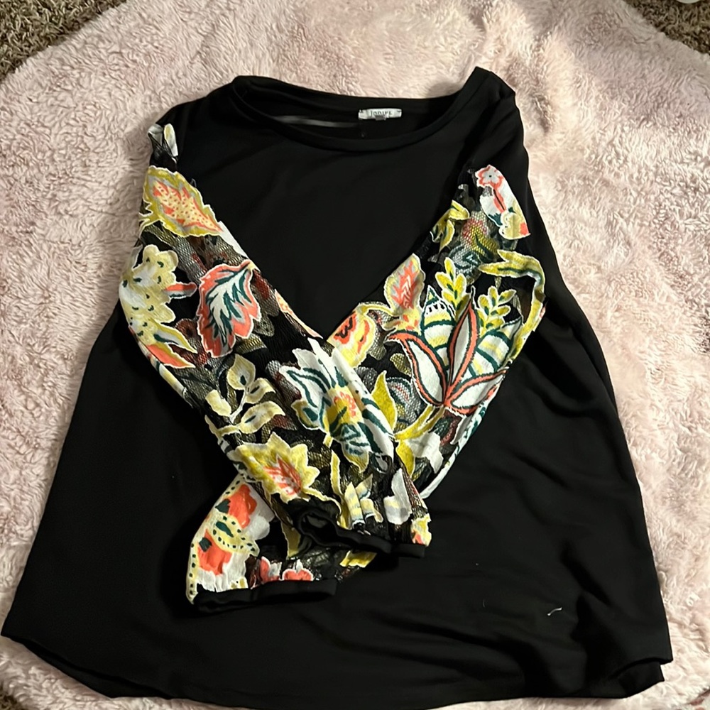 Long sleeve lace multicolor